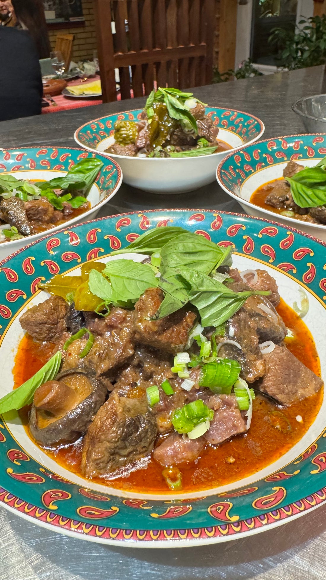 Massaman Curry with Shitake and Purple Potatoes