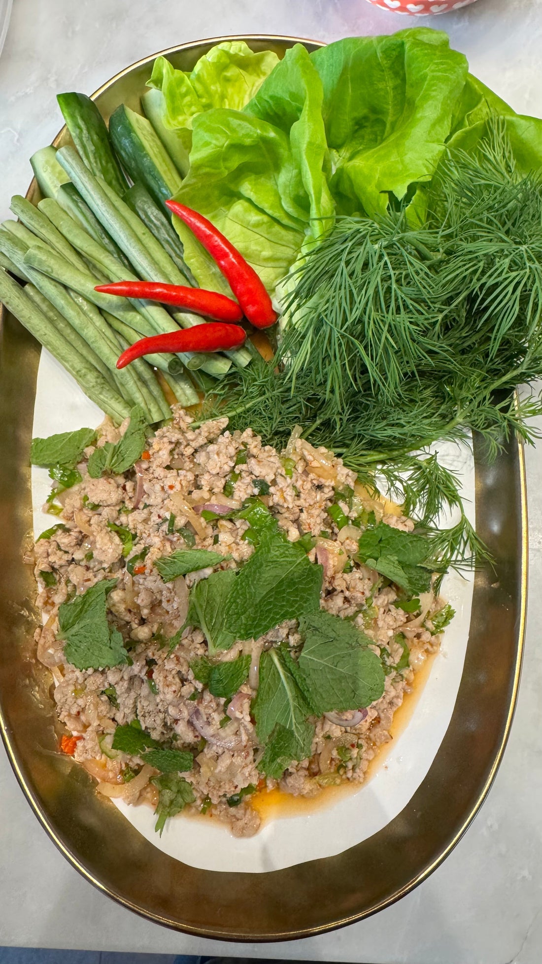 Laab Moo (Spicy Thai Pork Salad)