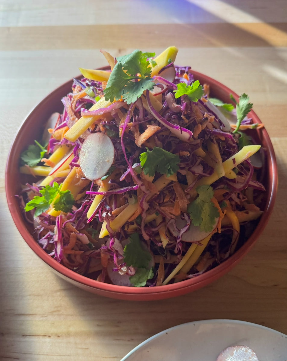 Simple Cabbage and Mango Salad - B-Spicy