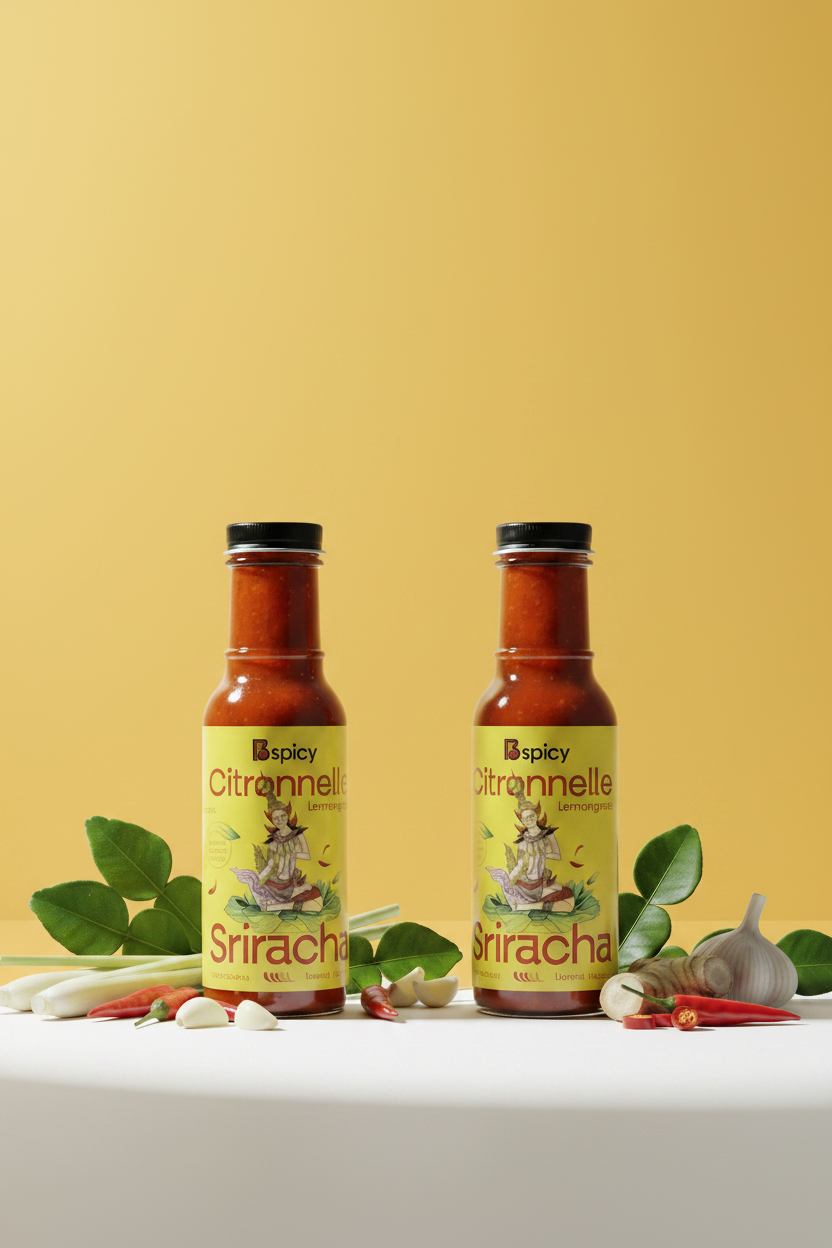 Lemongrass Sriracha Bundle - Yellow Curry Background