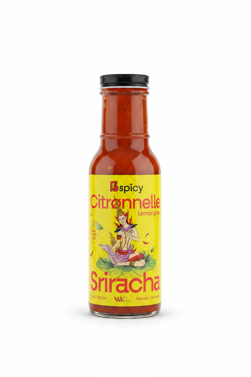 Lemongrass Sriracha - Clean Studio Shot
