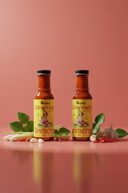 Lemongrass Sriracha - Red Curry Background